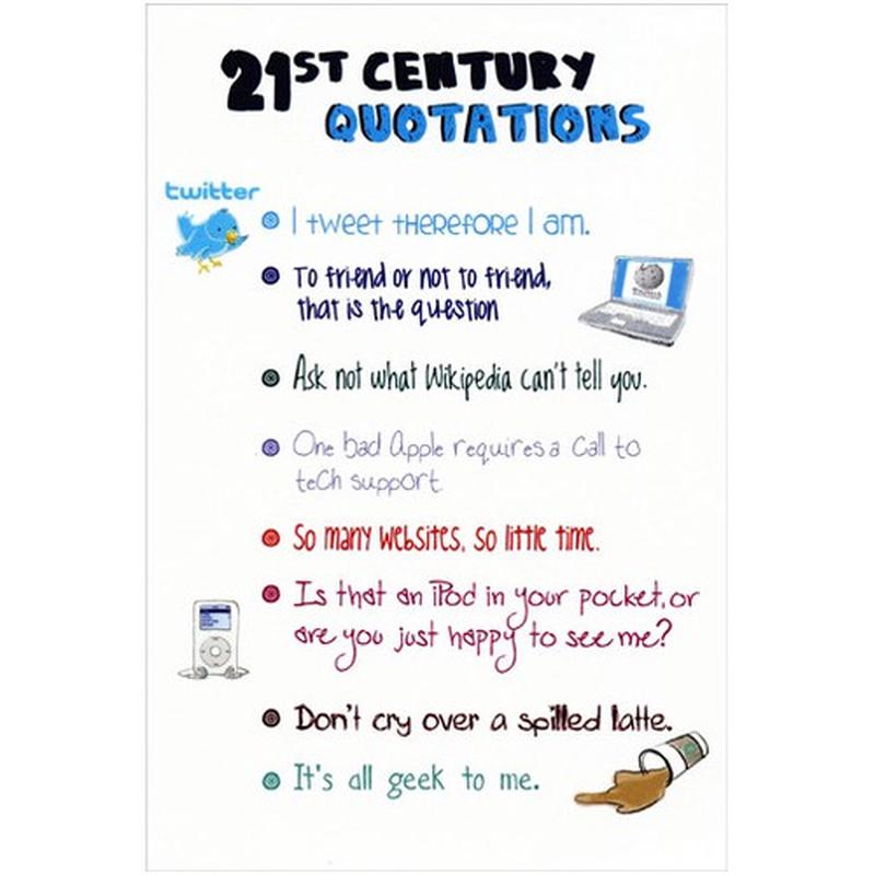 21st Century Quotations Funny / Humorous Birthday Card