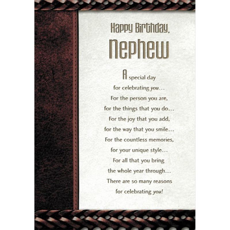 A Special Day for Celebrating Nephew Birthday Card