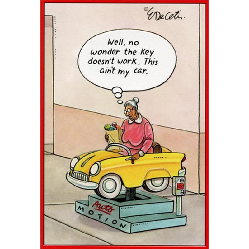 Ain\'t My Car Eric Decetis Funny / Humorous Feminine Birthday Card for Her