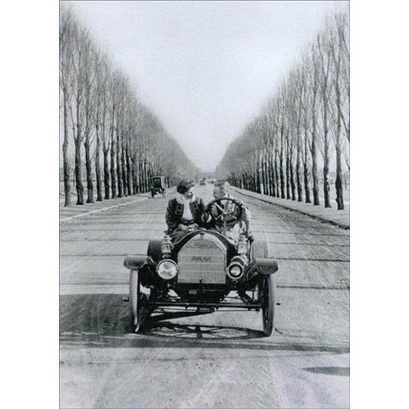 1910 Brush Car Historic Detroit Anniversary Card