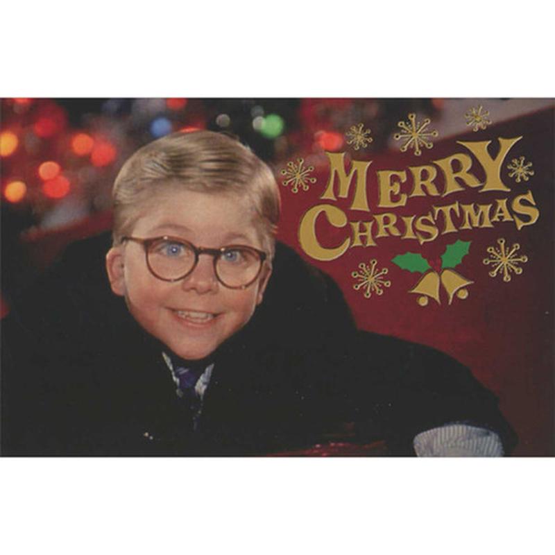 A Christmas Story: Excited Ralphie Close Up Box of 10 Humorous / Funny Christmas Cards